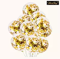 Confetti Gold Balloons - Pack of 10