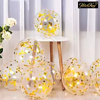 Confetti Gold Balloons - Pack of 10