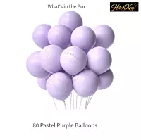 Pastel Purple Balloons Kit - 80 Pcs