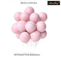 Pastel Pink Balloons Kit - 80 Pcs