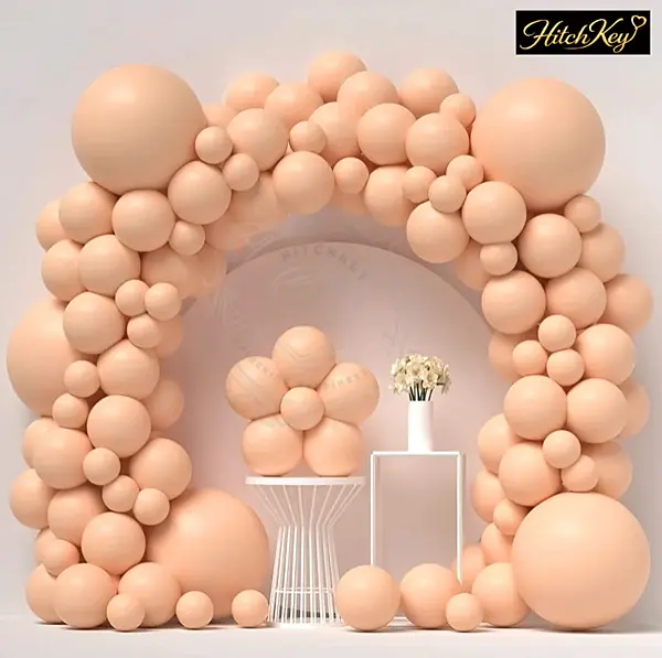 Pastel Peach Balloons Kit - 40 Pcs