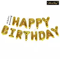 Happy Birthday Foil Balloon Banner – Letter Balloons Decoration for Birthday Party