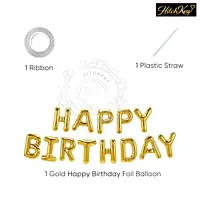 Happy Birthday Foil Balloon Banner – Letter Balloons Decoration for Birthday Party