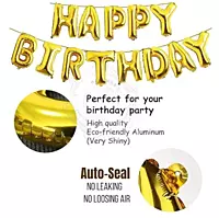 Happy Birthday Foil Balloon Banner – Letter Balloons Decoration for Birthday Party