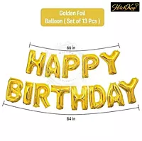 Happy Birthday Foil Balloon Banner – Letter Balloons Decoration for Birthday Party