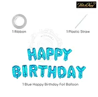 Happy Birthday Foil Balloon Banner – Letter Balloons Decoration for Birthday Party