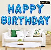Happy Birthday Foil Balloon Banner – Letter Balloons Decoration for Birthday Party