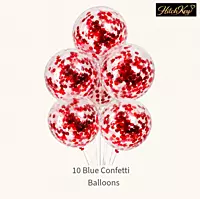 Confetti Red Balloons - Pack of 10