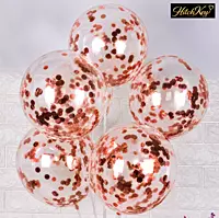 Confetti Rose Gold Balloons - Pack of 5