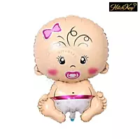 Baby Shower Pink Foil Balloon Set – 6 Pcs It’s a Girl Decoration