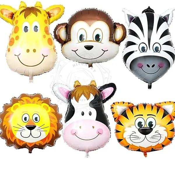 Jungle Theme Animal Foil Balloons