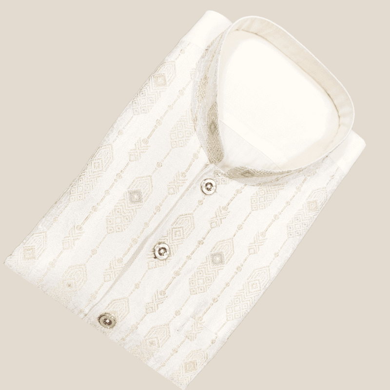 CREAM PARTY WEAR SHIRT
