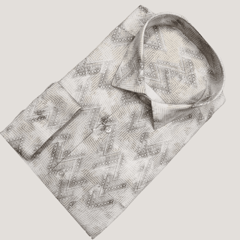CREAM PRINTED SHIRT
