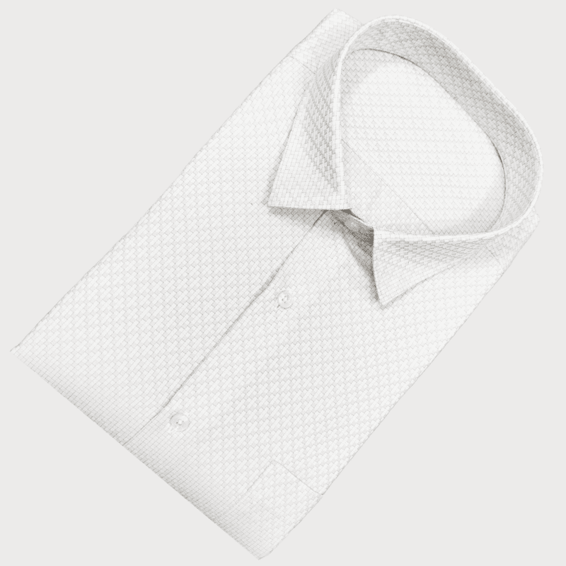 CREAM SELF DESIGN SHIRT