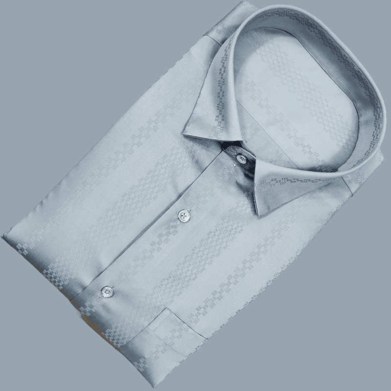 GRAY SELF DESIGN SHIRT