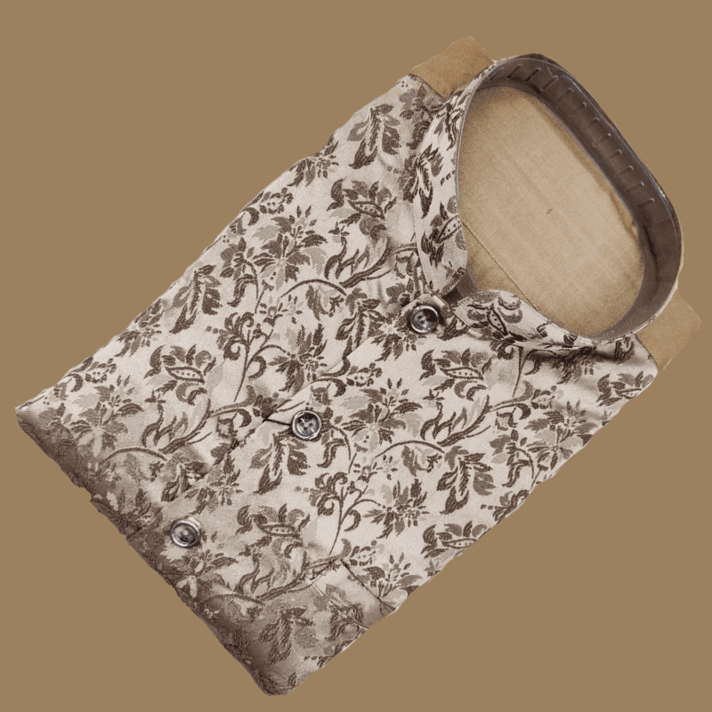 BROWN PARTY WEAR SHIRT