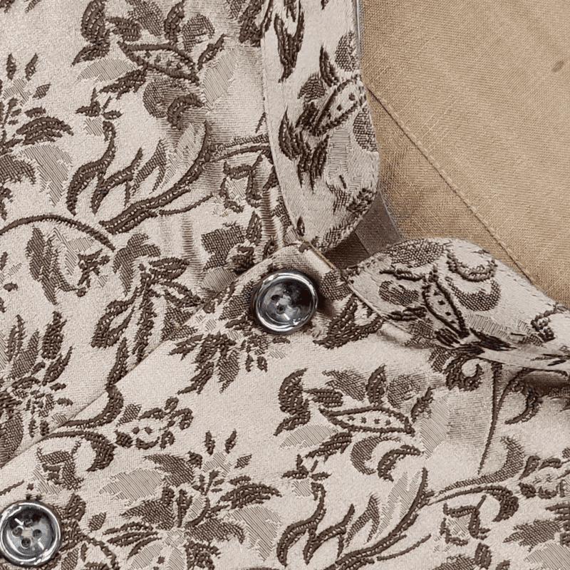 BROWN PARTY WEAR SHIRT