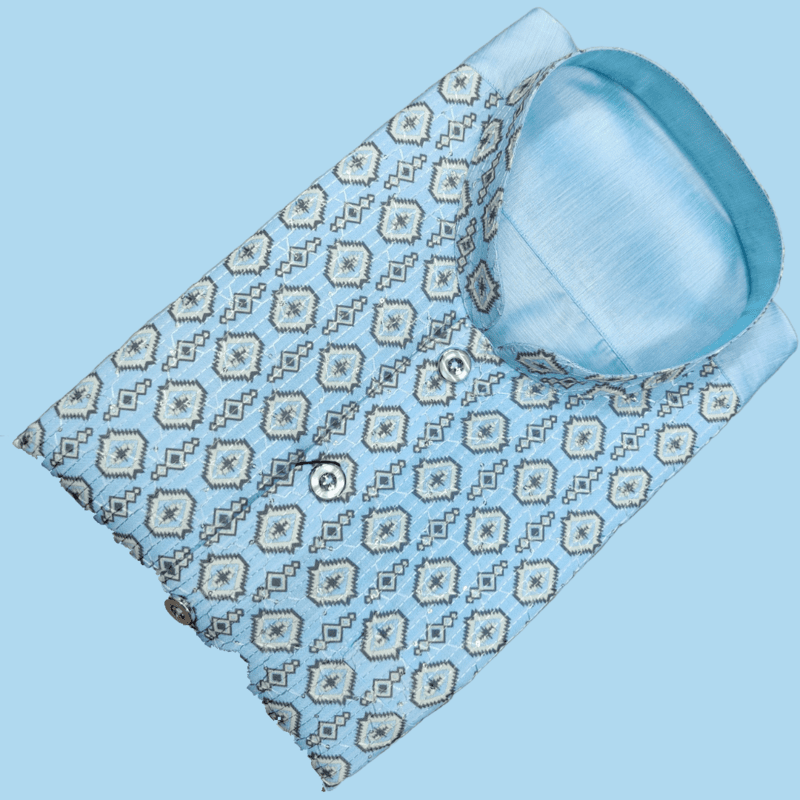 BLUE PARTY WEAR SHIRT