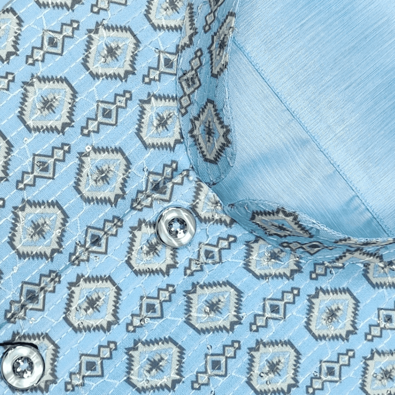 BLUE PARTY WEAR SHIRT