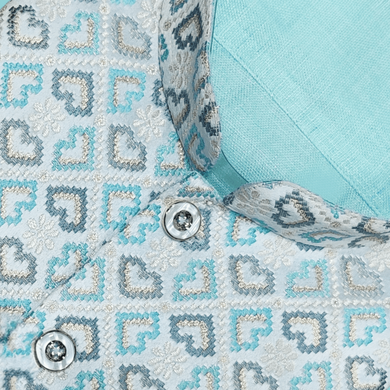 BLUE PARTY WEAR SHIRT