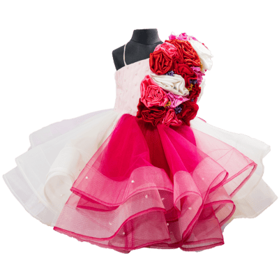 Rose Cascade Party Gown