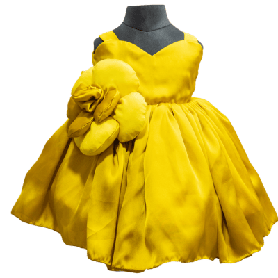 Golden Bloom Ball Gown