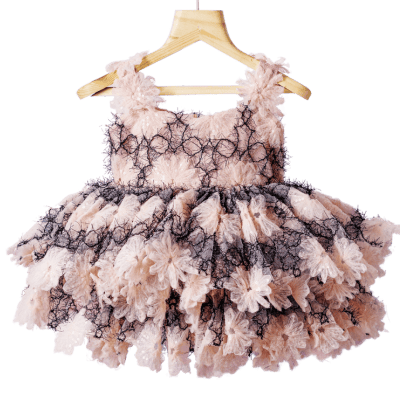 Floral Fantasy Lace Puff Dress