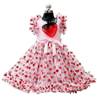 Sweet Strawberry Delight Party Dress