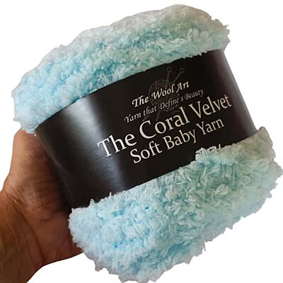 Coral Velvet Soft Baby Yarn 108 Lite Blue