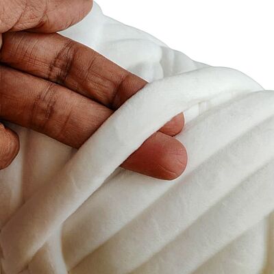 Jumbo Finger Knitting Yarn 15mm- 02 OffWhite Jumbo Finger Knitting Yarn 15mm- 02 OffWhite