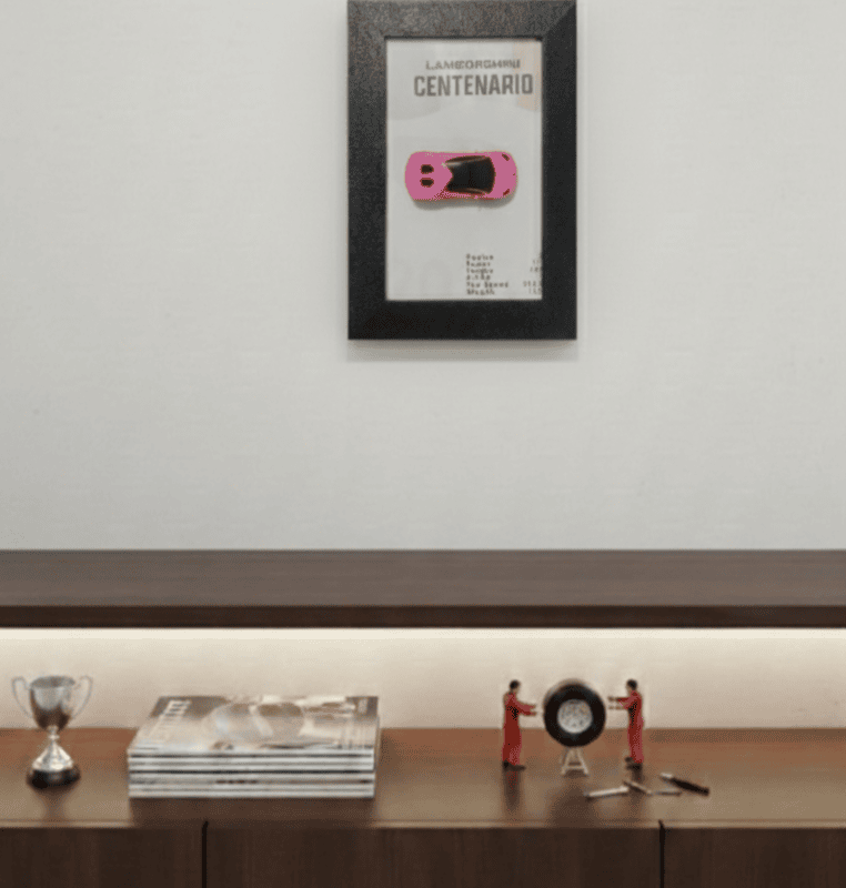 3D Car Frame Wall 7"x9"