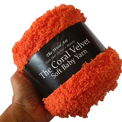 Coral Velvet Soft Baby Yarn 115 Orange