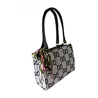 Monogram Elegance Tote with Floral Scarf