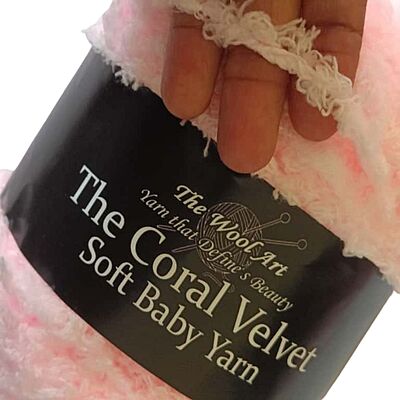 Coral Velvet Soft Baby Yarn 102 Lite Pink