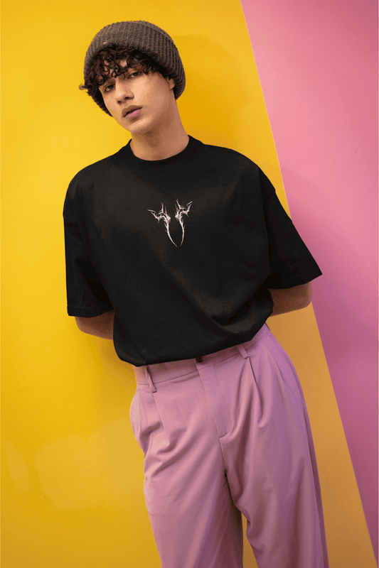 Crimson Chaos Oversized Tee