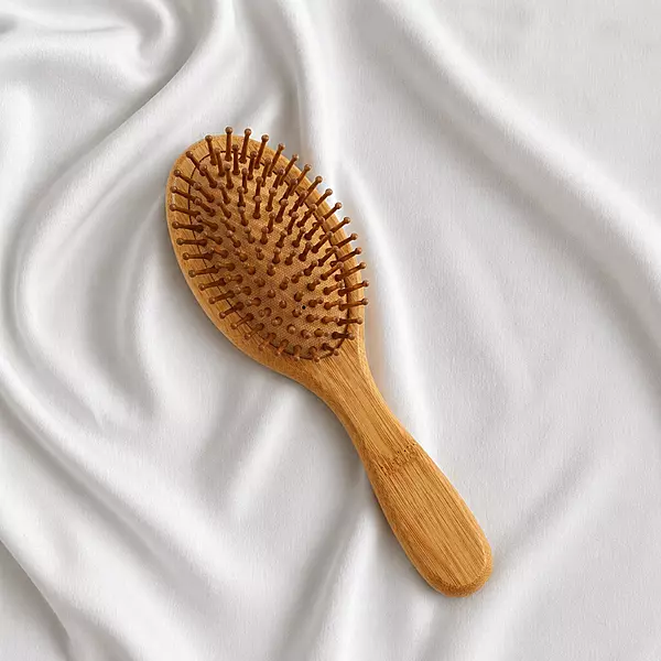 Bamboo Paddle Hairbrush Oval