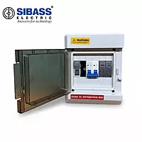 Sibass DCDB Premium IP66 Waterproof – 20A MCB,600V SPD & Fuse Holder (1 in 1 Out)