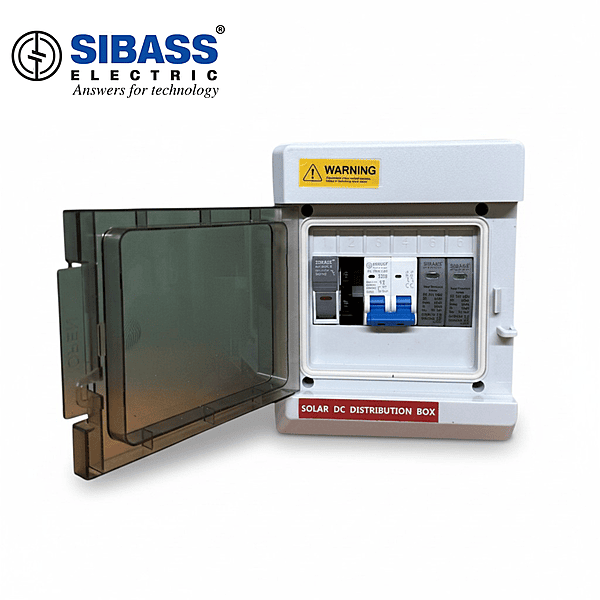 Sibass DCDB Premium IP66 Waterproof – 20A MCB,600V SPD & Fuse Holder (1 in 1 Out)