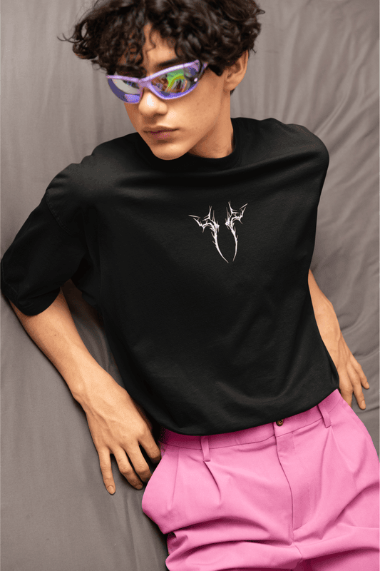Crimson Chaos Oversized Tee