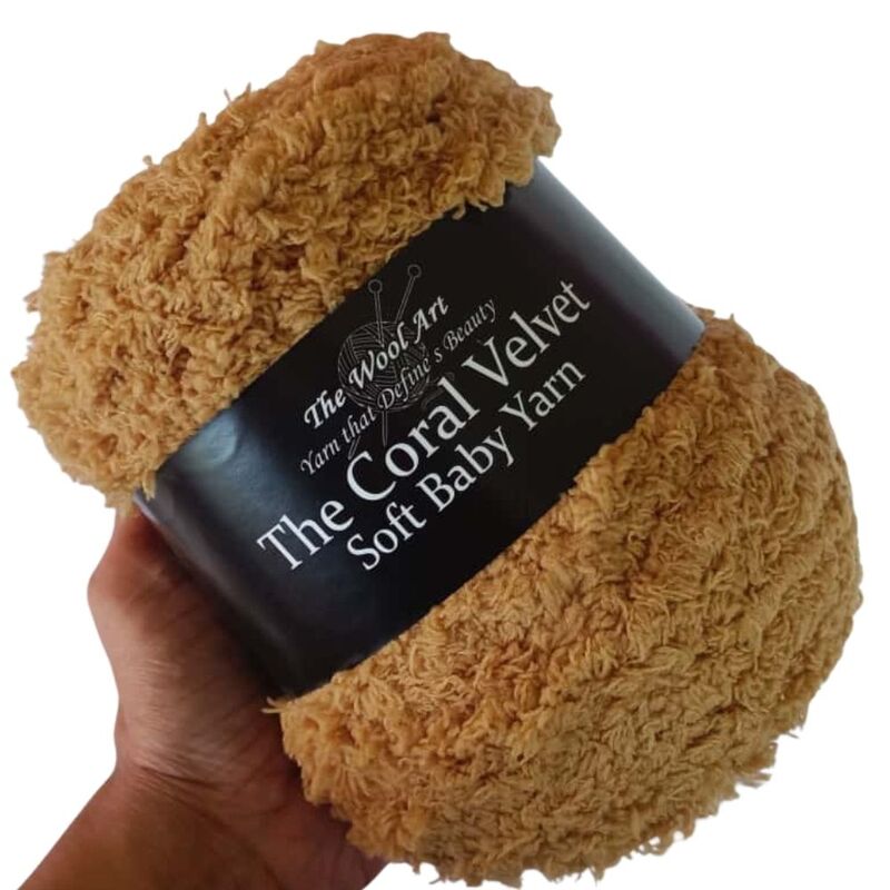 Coral Velvet Soft Baby Yarn 118 Lite brown Coral Velvet Soft Baby Yarn 118 Lite brown