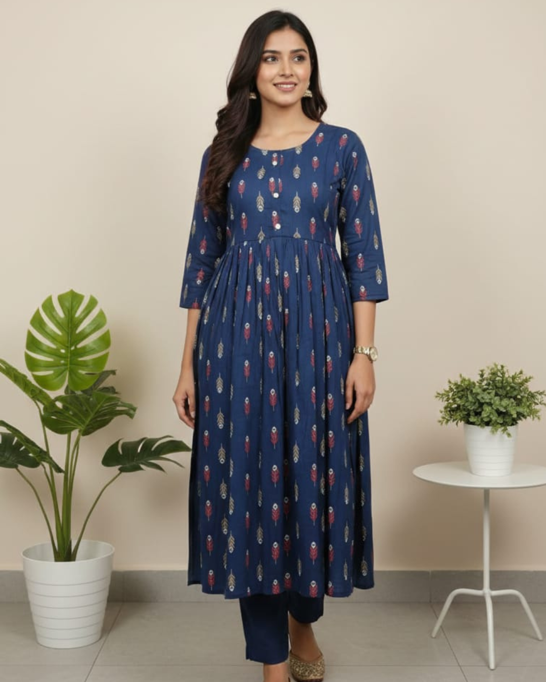 Feeding Kurti Blue