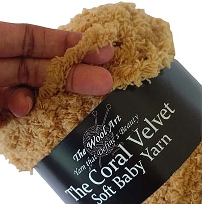 Coral Velvet Soft Baby Yarn 118 Lite brown Coral Velvet Soft Baby Yarn 118 Lite brown