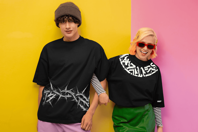 Barbed Soul Black Oversized Tee