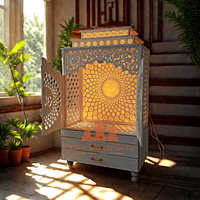 Om Aura Corian Mandir with Folding Doors