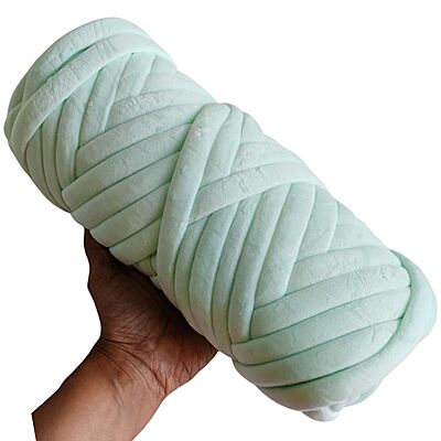 Jumbo Finger Knitting Yarn 15mm- 24 Pista Green