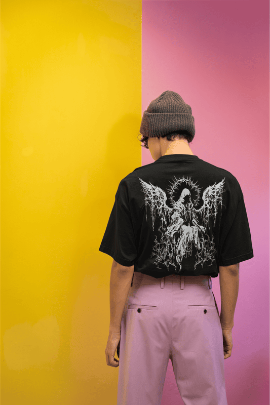 Fallen Halo Black Oversized T-Shirt