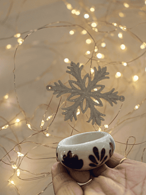 Round Tea-Light Holders set of 2