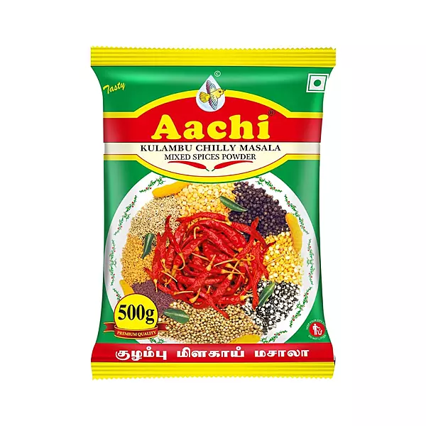 Aachi.Kulambumilakaidull
Kulambuchilli Powder
