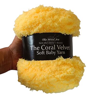 Coral Velvet Soft Baby Yarn 114 Yellow