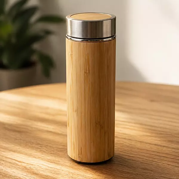 Bamboo water bottle